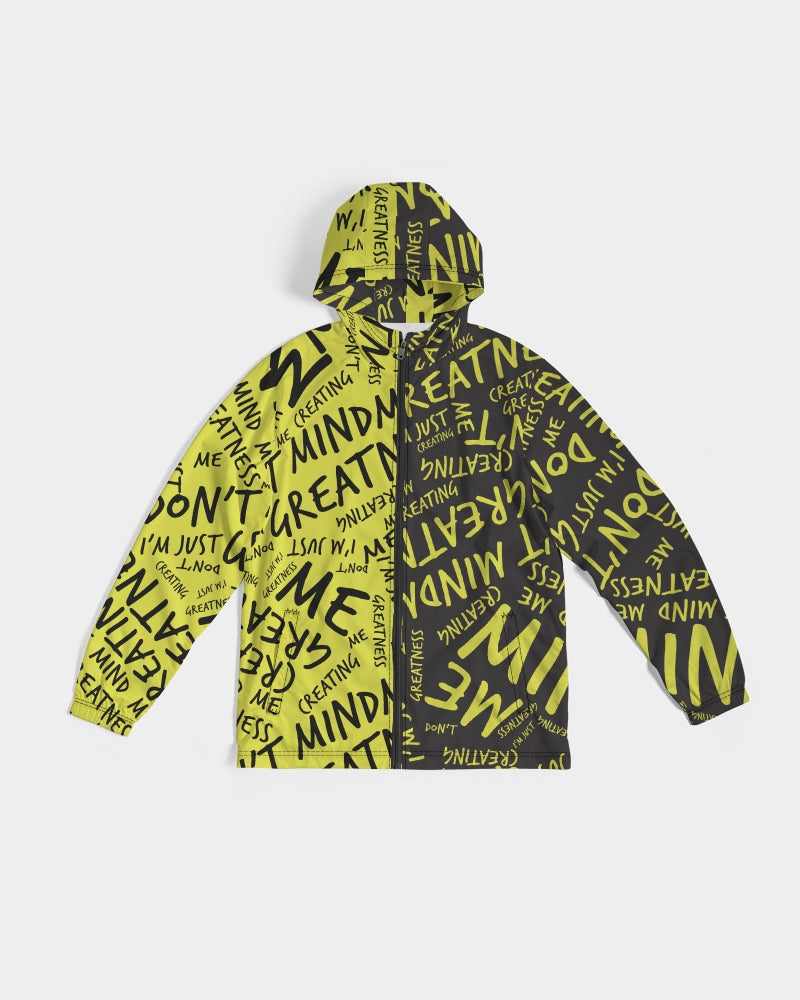 Black & Yellow Unisex Windbreaker