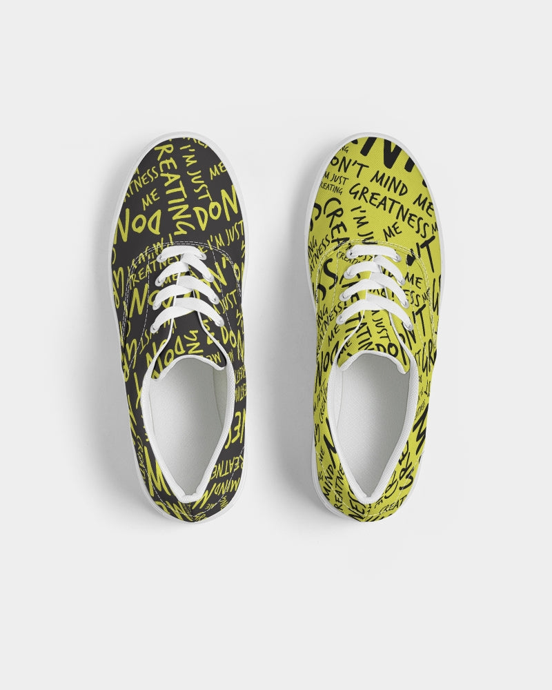 Black & Yellow Women's Canvas Shoe