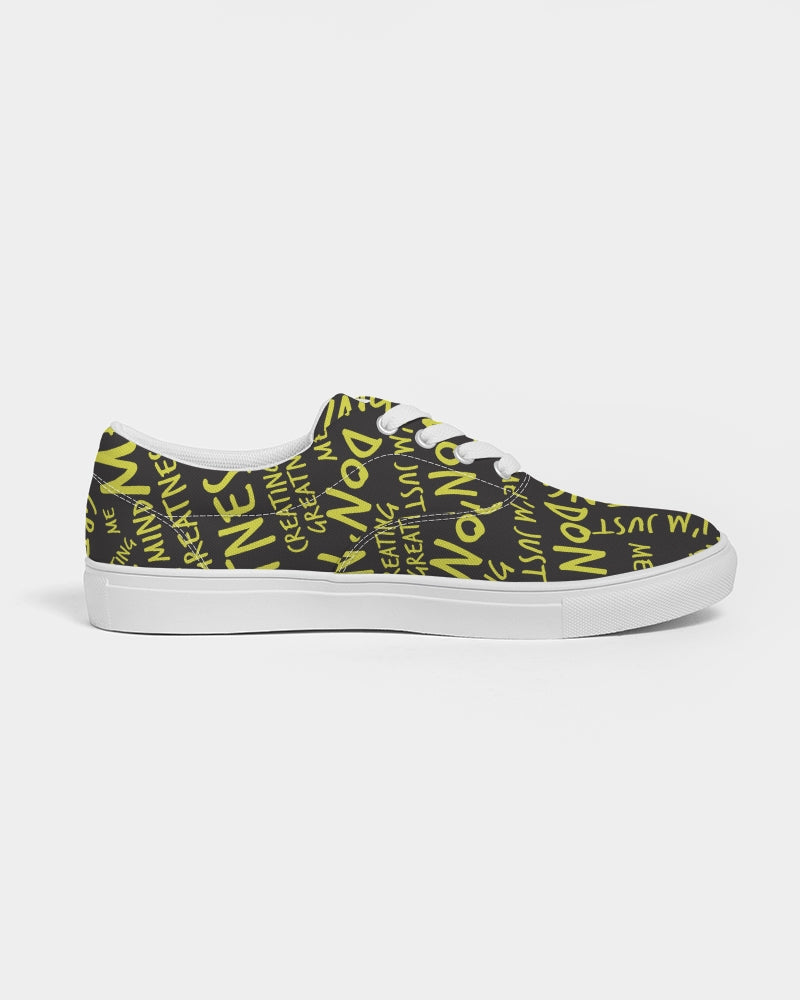 Black & Yellow Men's Canvas Shoe