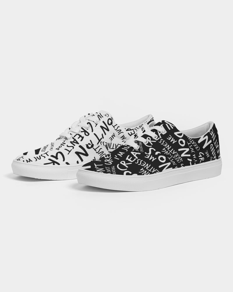 White & Black Women's Canvas Shoe