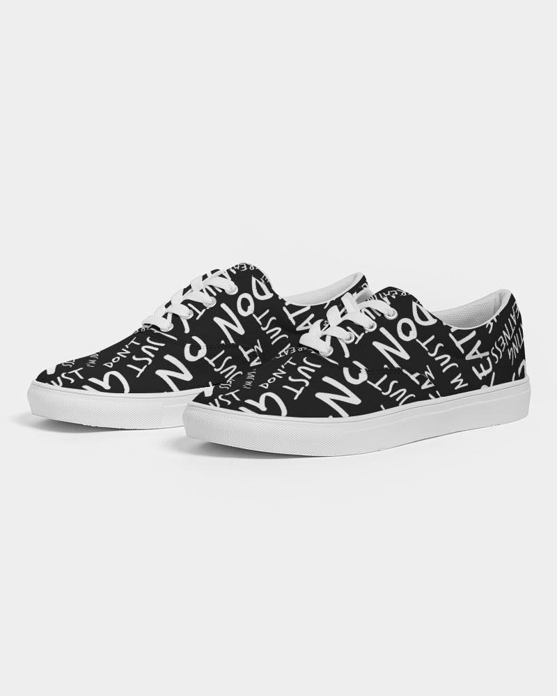 Black & White Women's Canvas Shoe