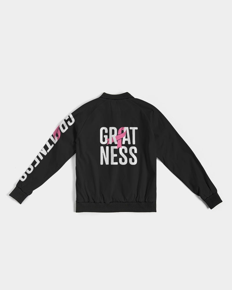 Greatness Squared ... Breast Cancer Awareness Women's Bomber Jacket