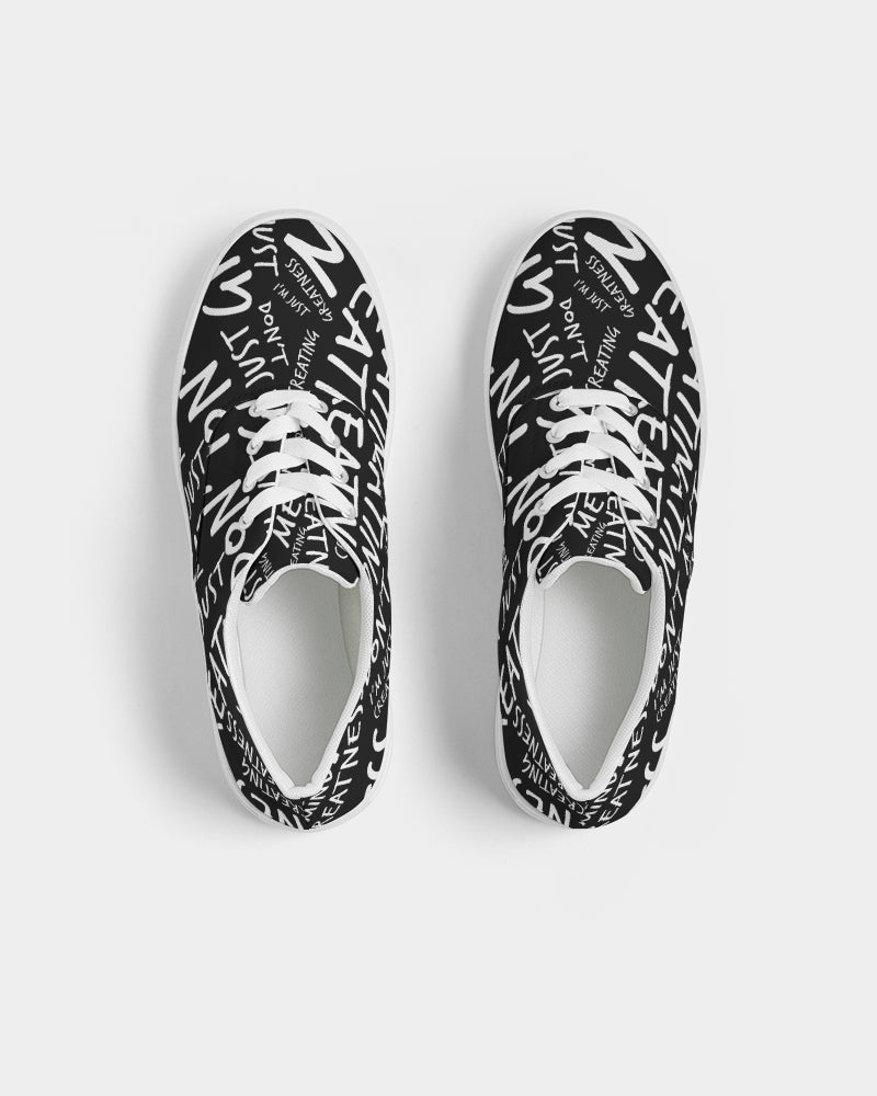 Black & White Women's Canvas Shoe