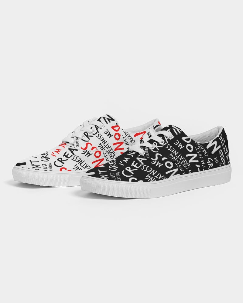 BW & Red All Over Women's Canvas Shoe