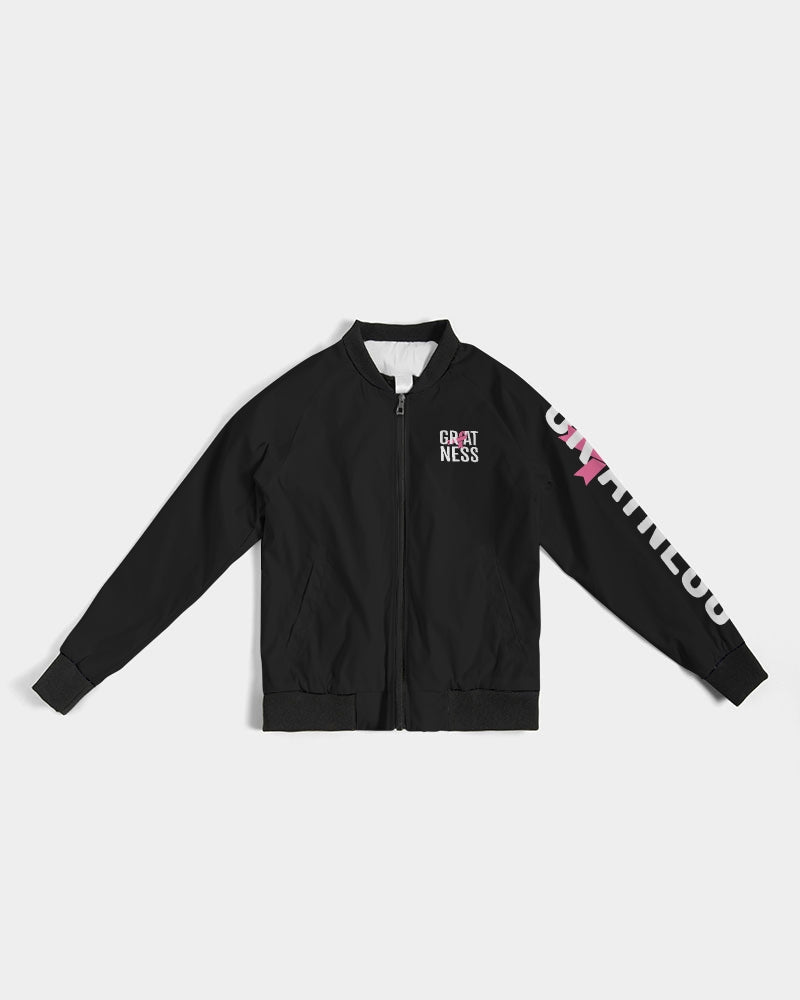 Greatness ... Breast Cancer Awareness Women's Bomber Jacket