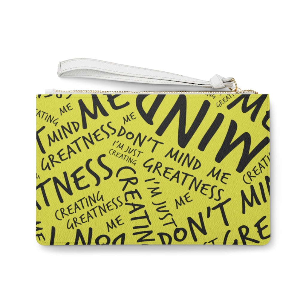 Yellow and Black Clutch Bag