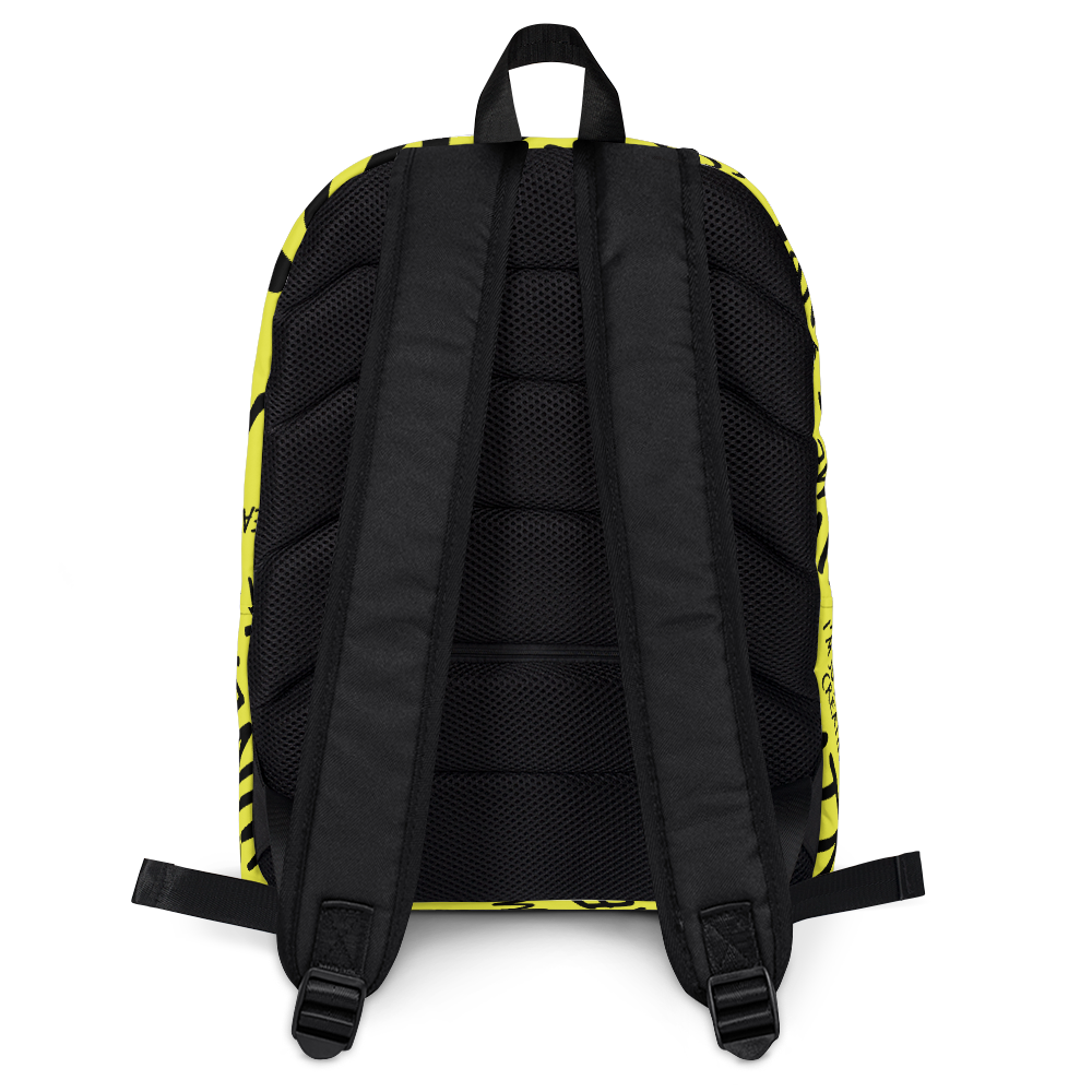 Yellow Front Pocket Backpack